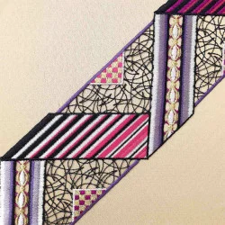 Spitzen-Stola Zaltana Detailansicht Plauener Stickerei