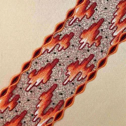 Spitzen-Stola Atsila Detailansicht Plauener Stickerei