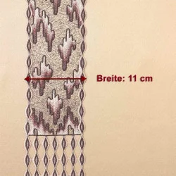 Spitzenschal Atsila in Rosenholz Breite dargestellt