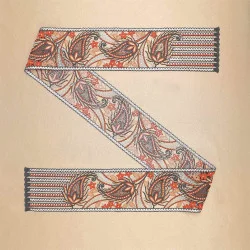 Halstuch Pakuna in ocker-anthrazit Musterbild