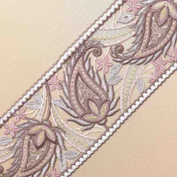 Spitzen-Stola Pakuna Detailansicht Plauener Stickerei