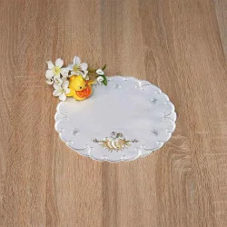 Tischdecke Osterüberraschung rund 22 cm Durchmesser Beispielbild