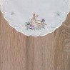 Tischdecken Häschen im Gras Detailbild Plauener Stickerei