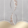 Panneaux Devina in beige Detailbild Stickerei