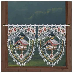 Kleinfenstergardine Vogelparadies als stilvolle Fensterdeko