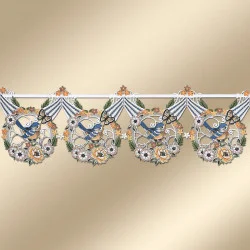 Gestickter Mini-Scheibenhänger Sommerlied Stangendeko