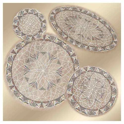 Tischdeko Set Joline in beige-taupe alle Größen