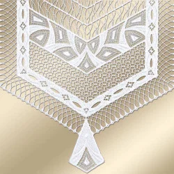 Kleinfenstergardine Ajana als Flächengardine Detailbild