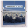 Scheibenhänger Glockenzauber Sternenlicht Plauener Spitze Deko-Set moderne Winter-Scheibenhänger Glöckchen - Kurzgardine individuell zusammenstellen