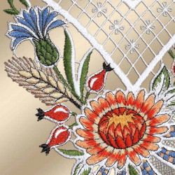 Kleine Flächengardine Emica Spätsommertraum Detailbild