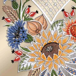 Große Schiebepaneele Emica Spätsommertraum Detailansicht