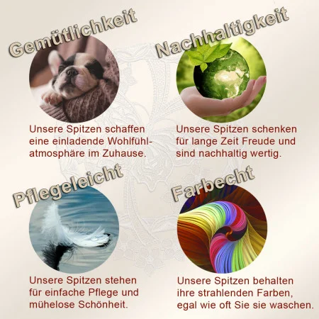 Fensterbild Leila mit Lilie gelb | Echte Vogtländische Spitze 33x18 cm