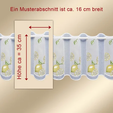 Scheibengardine Zitronen...