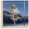 Winter-Fensterbild Glocken mit Schneemann Beispielbild am Fenster