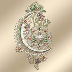 Spitzenbild Mondkapelle grau Musterbild