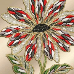 Fensterhänger Antonia klein Plauener Stickerei Detailbild