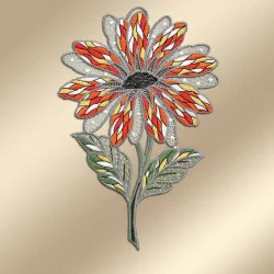 Spitzenbild Antonia Plauener Spitze vor goldenem Hintergrund