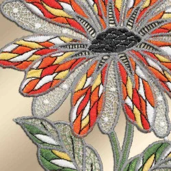 Fensterhänger Antonia klein Plauener Stickerei Detailansicht