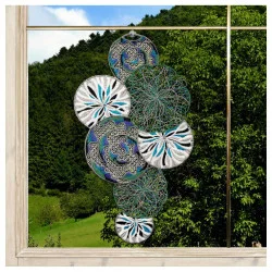 Spitzenbild Miran mit Kreisen in blau-grün Dekobeispiel