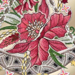 Fensterbild Orchidee Plauener Spitze Detailbild