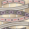 Fensterdeko Tamaya in pastell Detailansicht Stickerei