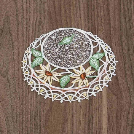 Untersetzer mit Blumenmotiv Margeriten 16 cm