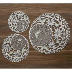 Tischdeko Set Margeritentraum in beige-grün alle