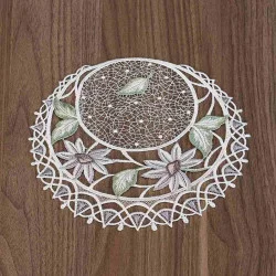 Tischdecke Margeritentraum rund 20 cm Durchmesser .