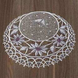 Deckchen Margeritentraum 30 cm groß auf dem Tisch dekoriert