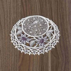 Untersetzer mit Blütenmotiv Margeriten 16 cm