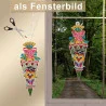 Fensterbild Zuckertüte mit Eule Anleitung