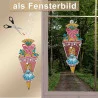 Fensterbild Zuckertüte mit Prinzessin Anleitung