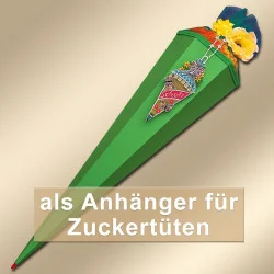 Deko-Accessoire Zuckertüte mit Schulmotiv Dekobeispiel