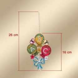 Schlüsselanhänger mit Luftballons Maße