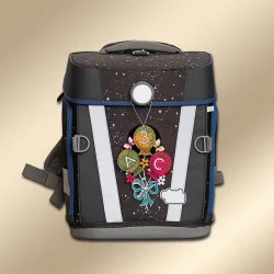 bunte Ballons aus Plauener Stickerei als Anhänger für den Ranzen