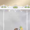 Gardine Osterhase Detailansicht Stangendurchzug