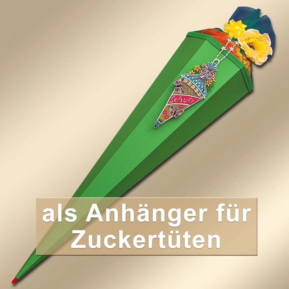 Spitzenanhänger für die Schultüte