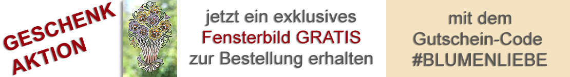 Erhalten Sie jezt ein exklusives Fensterbild gratis zu Ihrer Bestellung