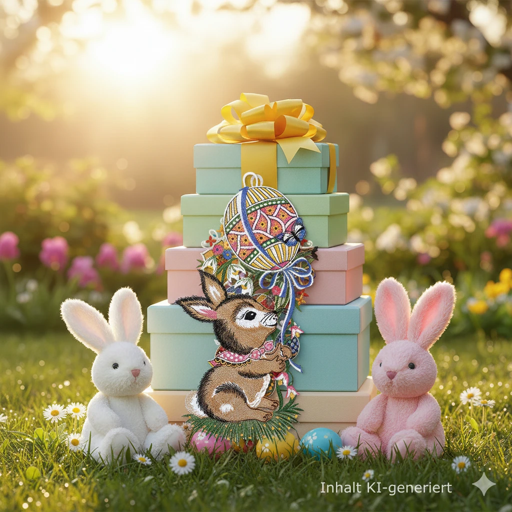 Geschenkverpackung eines Fensterbildes