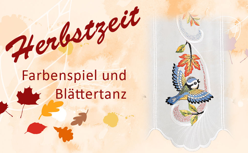 Scheibengardine Herbstwind Produktvorstellung