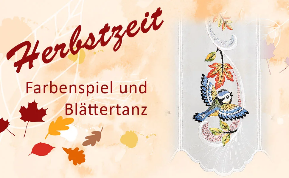 Scheibengardine Herbstwind Produktvorstellung