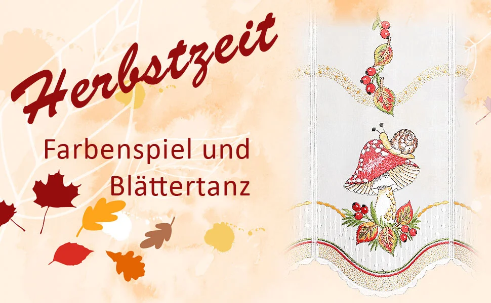 Scheibengardine Herbstwind Produktvorstellung